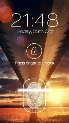 Fingerprint Lock Screen android App screenshot 0