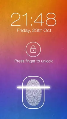 Fingerprint Lock Screen android App screenshot 1